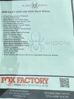 2026 Ford F-250SD Black Widow