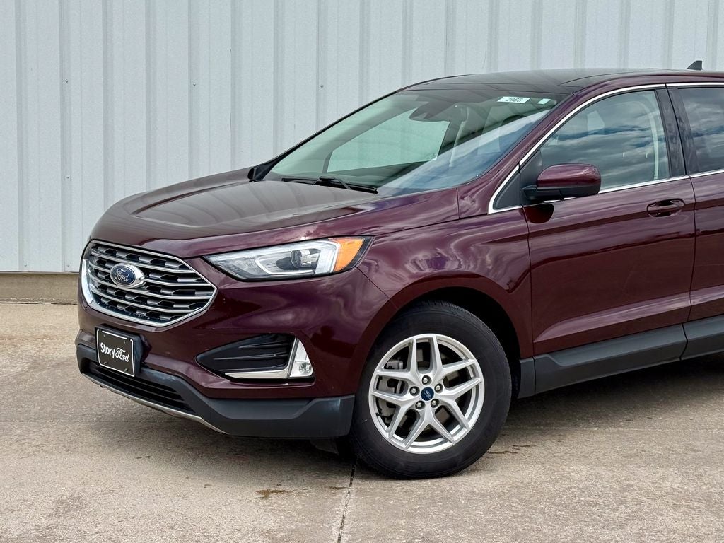 Used 2021 Ford Edge SEL with VIN 2FMPK4J97MBA63724 for sale in Story City, IA